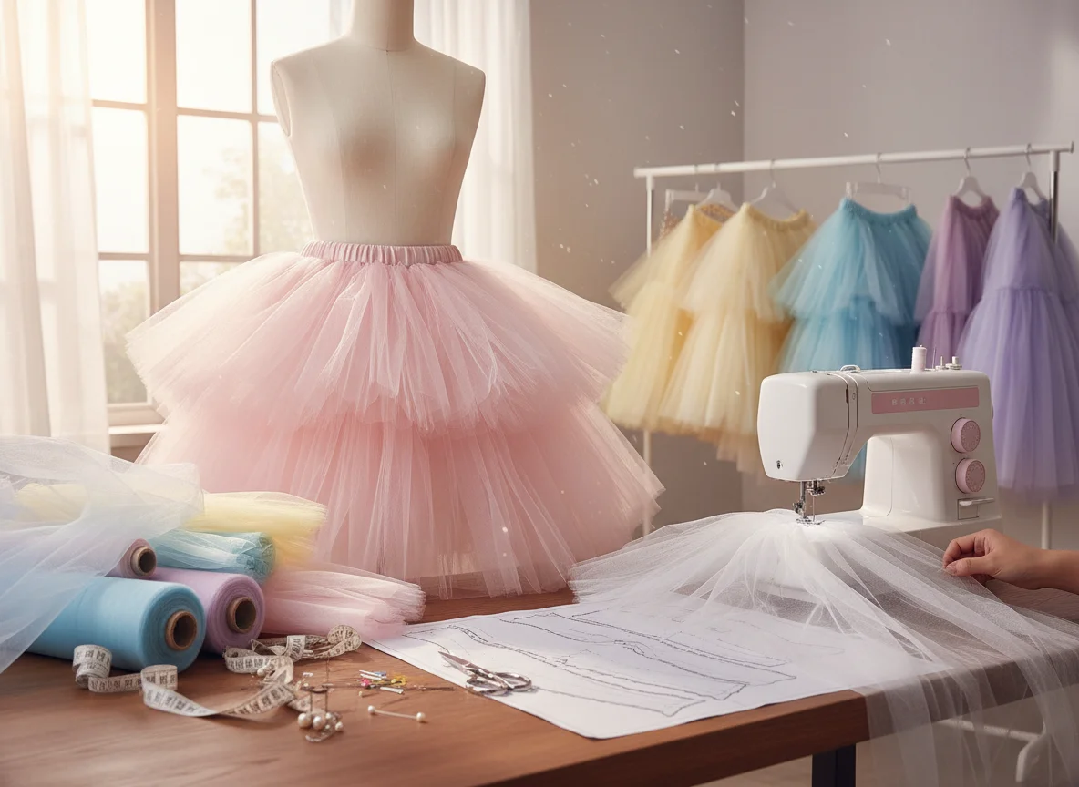 Comment faire une jupe en tulle bouffante ? Tuto couture facile - Image 1