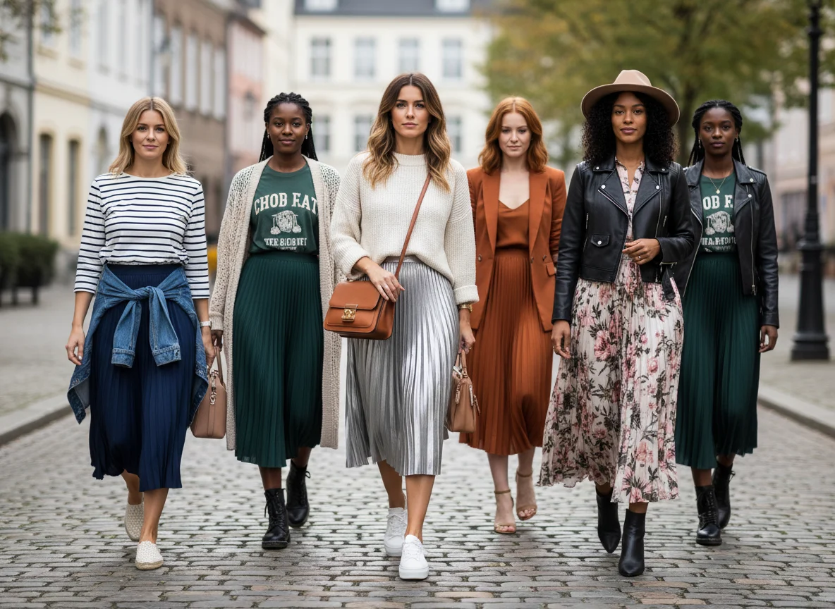 Comment porter une jupe longue plissée ? 5 idées de looks inspirants - Image 1