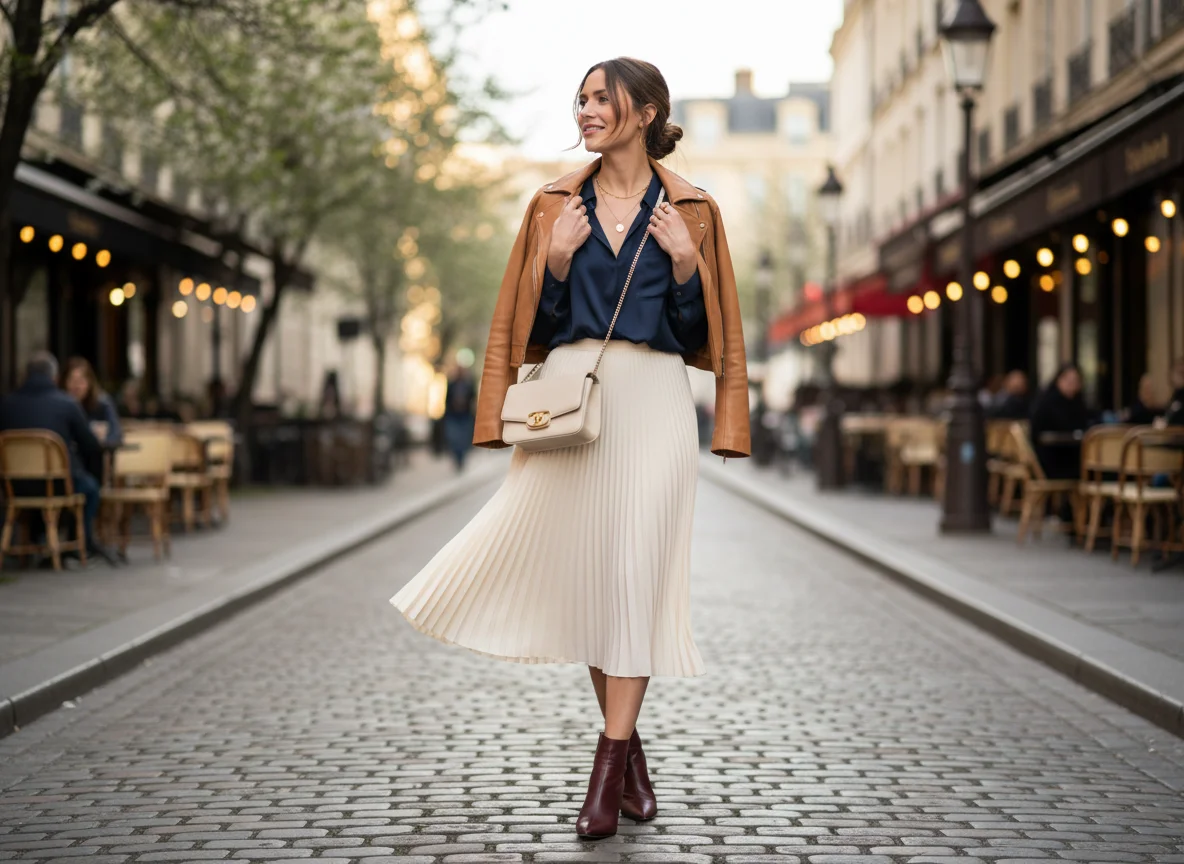 Que mettre avec une jupe plissée ? Conseils pour bien l'associer - Image 1