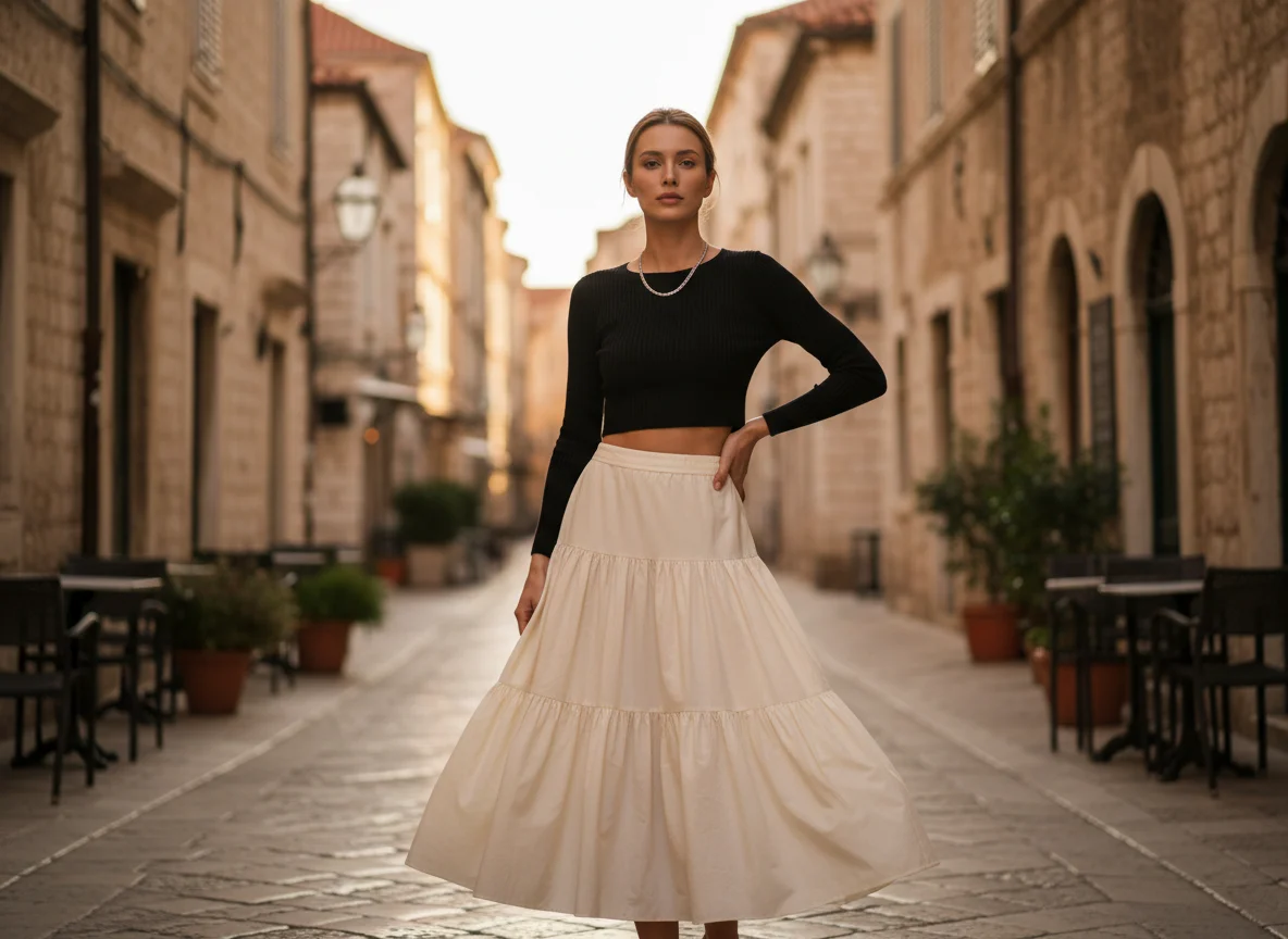 Comment porter une jupe longue en jean ? Le retour de la tendance denim - Image 2