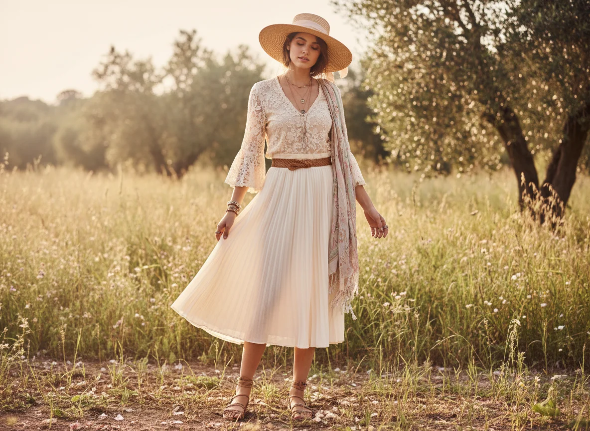 Comment porter une jupe longue plissée ? 5 idées de looks inspirants - Image 3