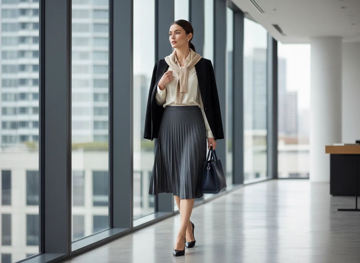 Comment porter une jupe longue plissée ? 5 idées de looks inspirants - Image 4