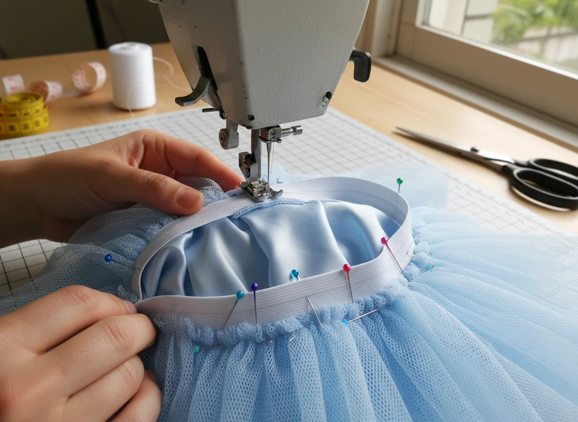 Comment faire une jupe en tulle bouffante ? Tuto couture facile - Image 6