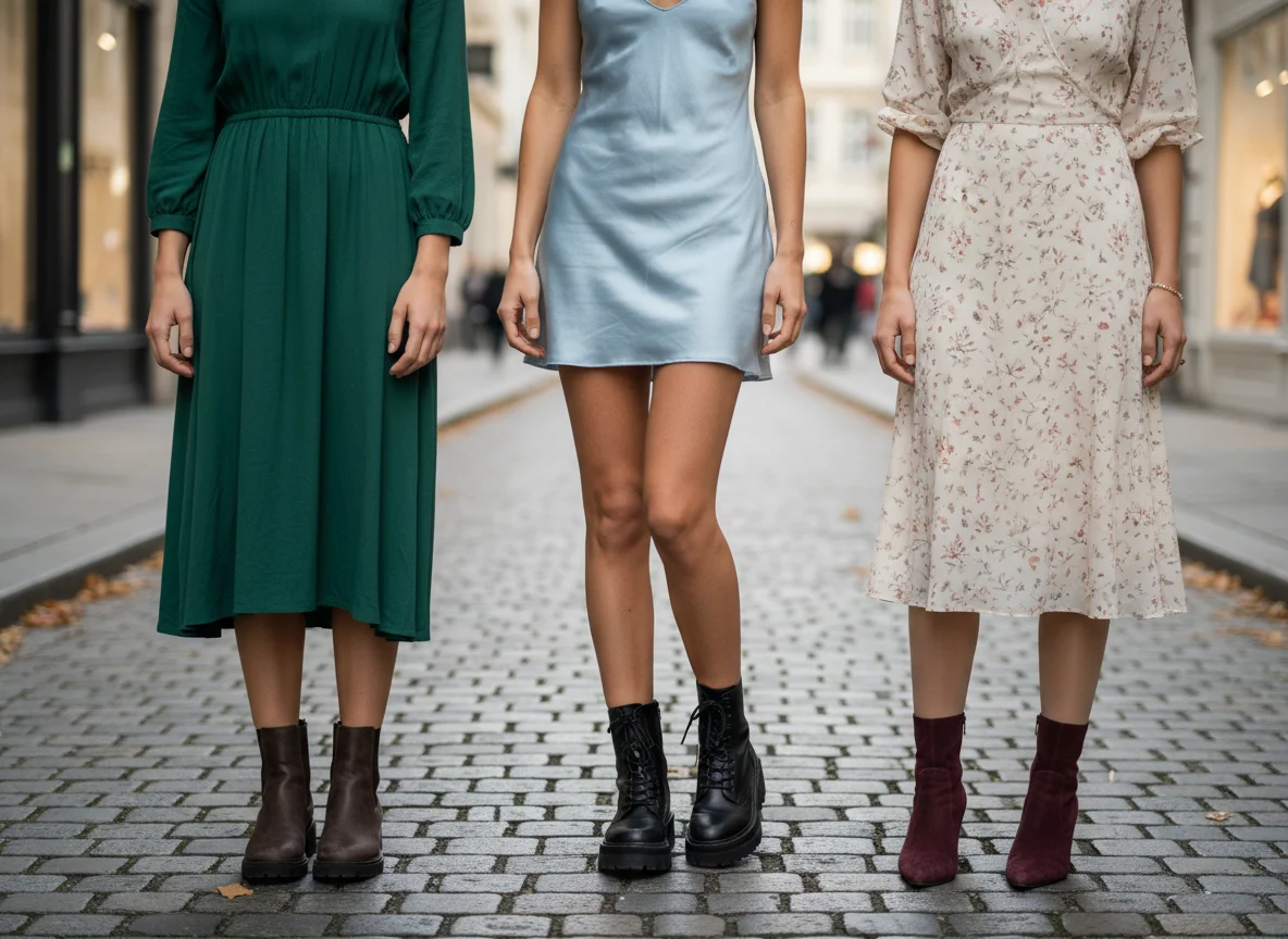 Comment porter des bottines avec une robe sans couper la jambe ? - Image 7