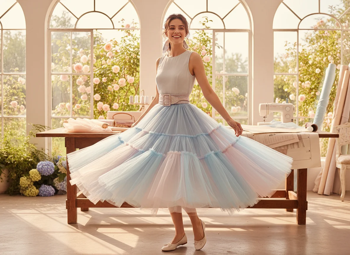 Comment faire une jupe en tulle bouffante ? Tuto couture facile - Image 9