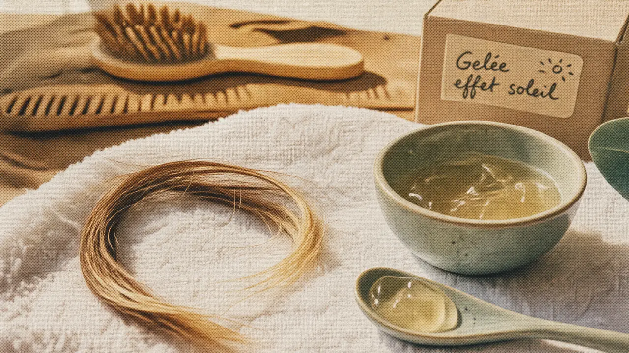 Gelée garnier eclaircissante effet soleil, mèche et gelée translucide