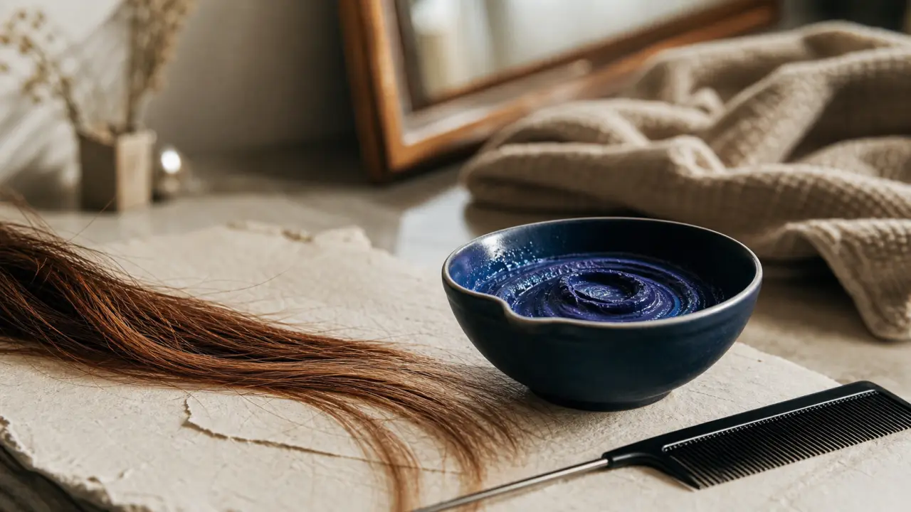 Neutraliser reflet roux naturellement avec correction froide sur cheveux