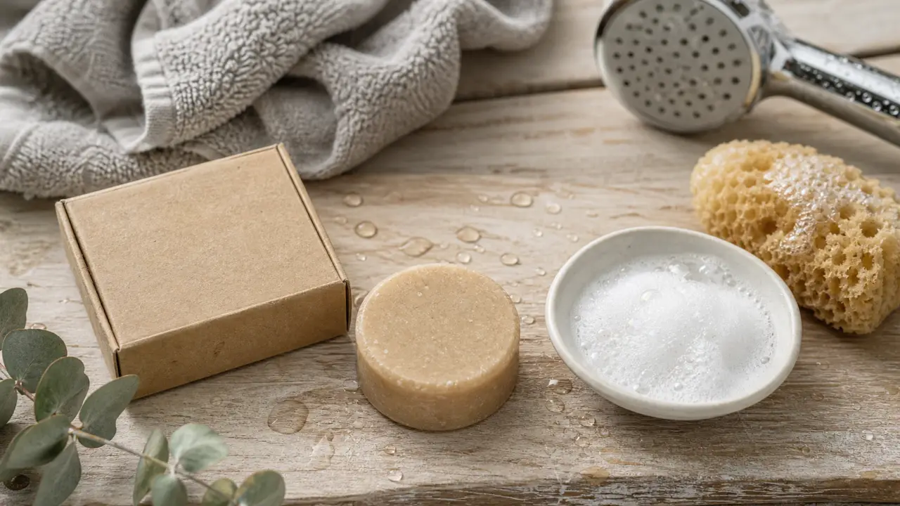 Shampoing solide yves rocher sans sulfate pour voyage, compact