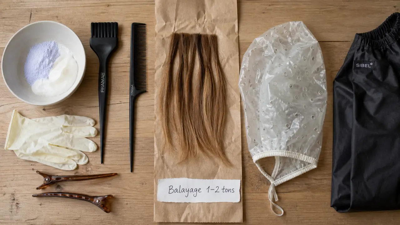 Balayage à la maison : kit et mèches, 1 à 2 tons sans effet zébré