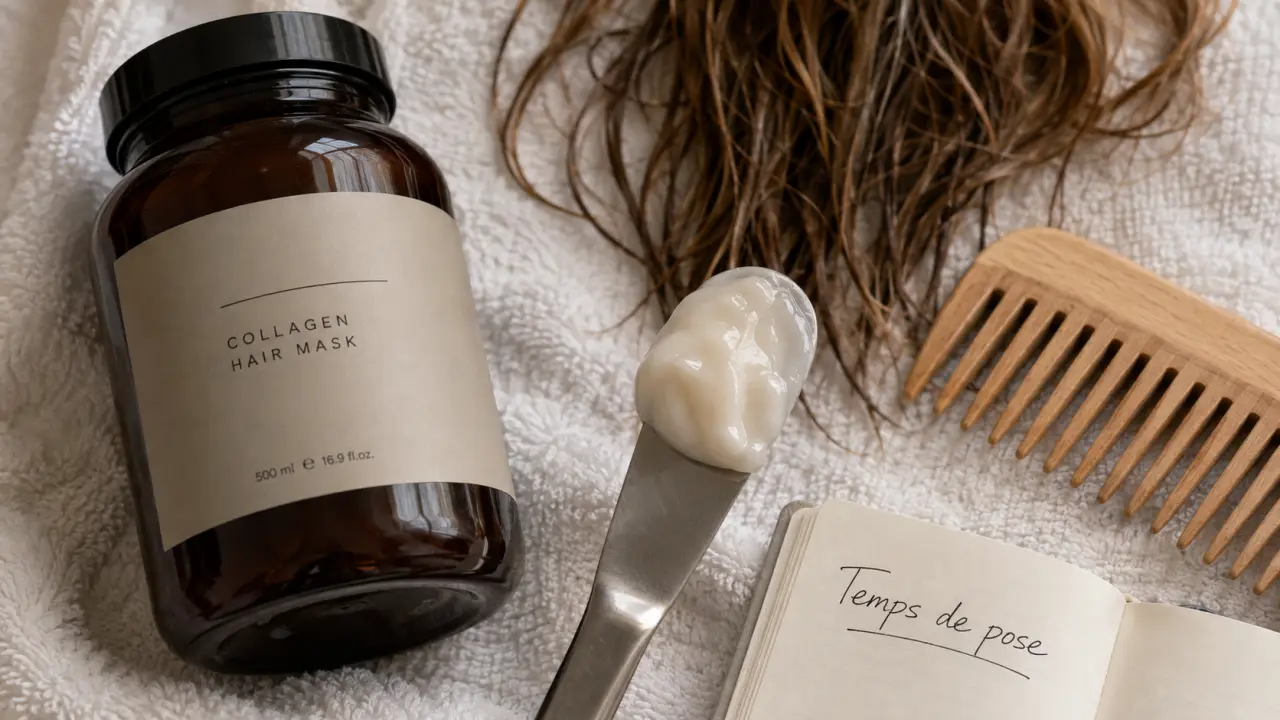 Comment appliquer le collagène sur les cheveux : temps de pose et rinçage utile