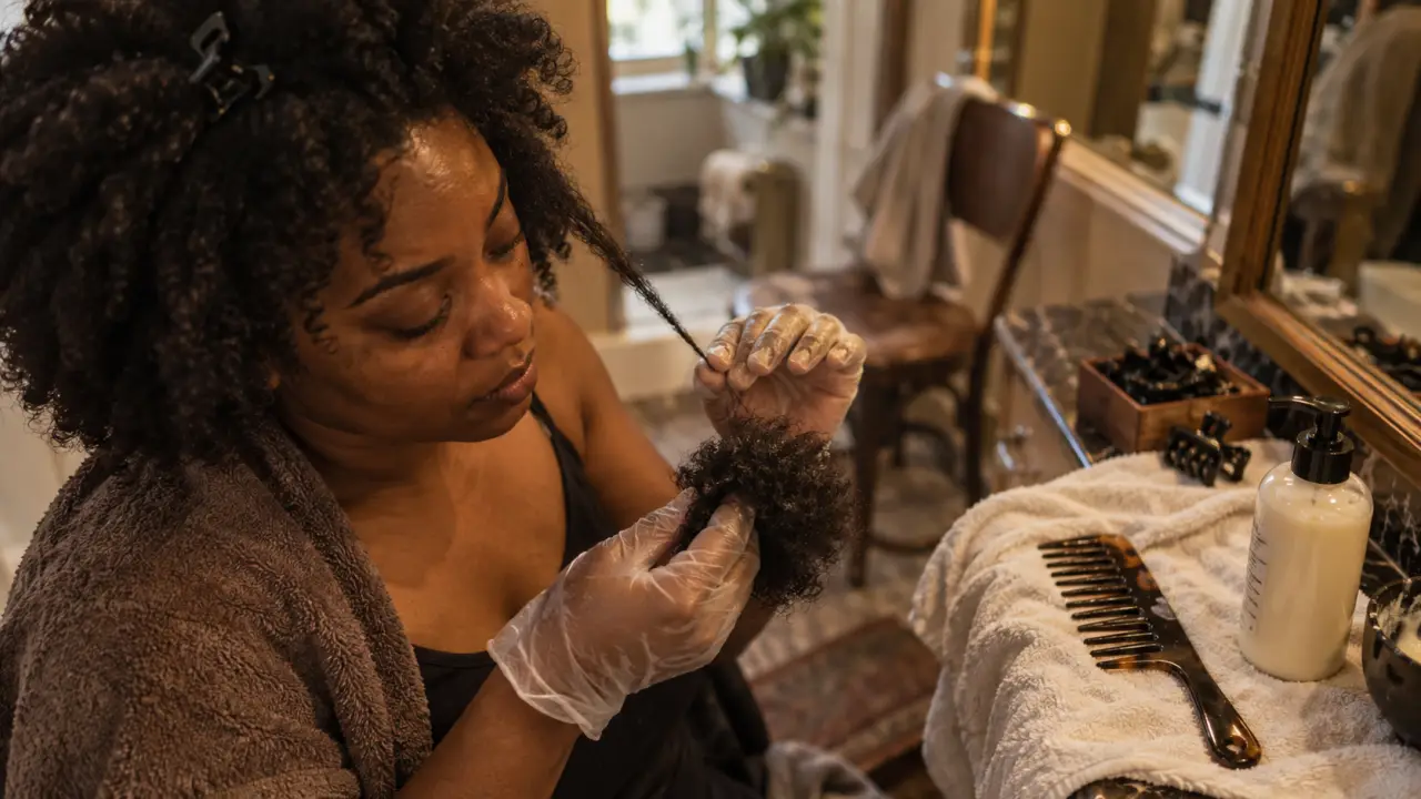 Idee coiffure cheveux crepu : puff naturel sur cheveux 4A/4B