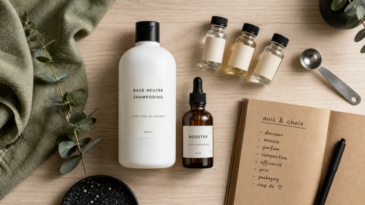 mon shampoing avis : base neutre, 7 boosters, 96% origine naturelle